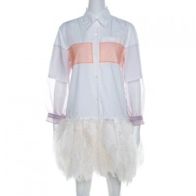 Pre-owned Prada White Cotton Dress