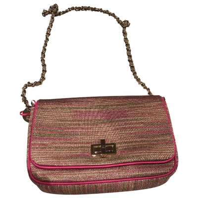Pre-owned M Missoni Leather Handbag In Pink