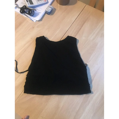 Pre-owned Alice And Olivia Black Polyester Top