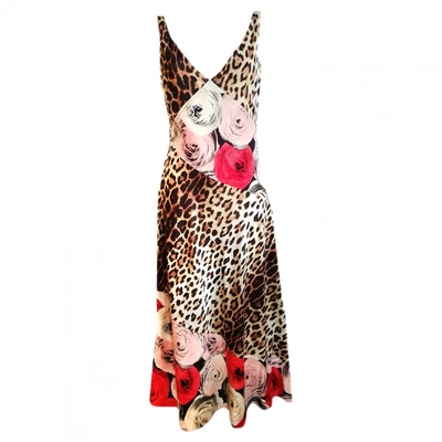 Pre-owned Moschino Cheap And Chic Silk Maxi Dress In Multicolour