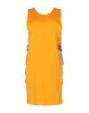 Msgm Short Dresses In Orange