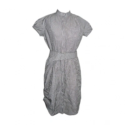 Pre-owned Diane Von Furstenberg Mid-length Dress In Grey