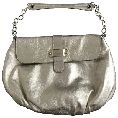 Pre-owned Furla Leather Handbag In Gold