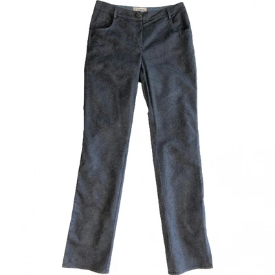 Pre-owned Chanel Straight Pants In Blue