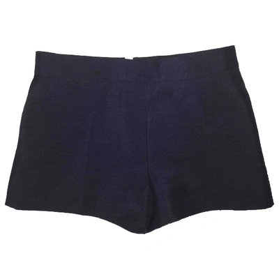 Pre-owned Balenciaga Blue Wool Shorts