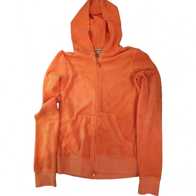 Pre-owned Juicy Couture Velvet Jacket In Orange