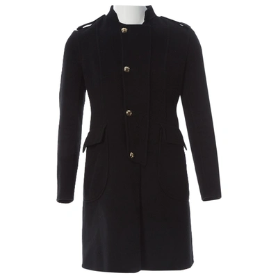 Pre-owned Saint Laurent Black Wool Coat