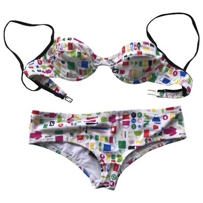 Pre-owned Fendi Two-piece Swimsuit In Multicolour