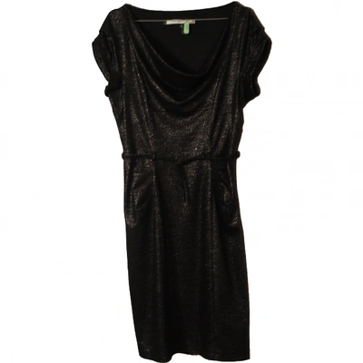 Pre-owned Diane Von Furstenberg Wool Mid-length Dress In Metallic