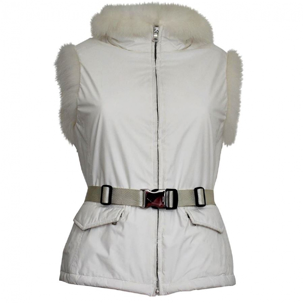 prada white button up