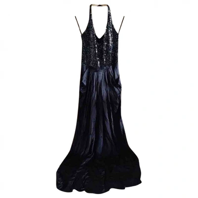 Pre-owned Donna Karan Glitter Dress In Black