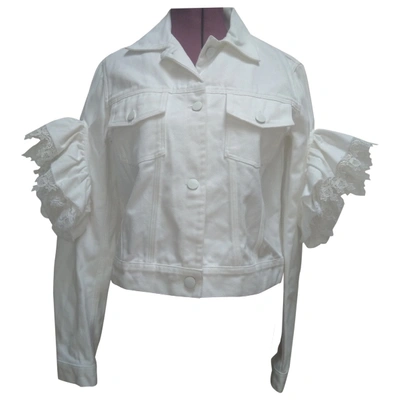 Pre-owned Preen By Thornton Bregazzi Jacket In White