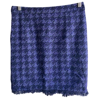 Pre-owned Patrizia Pepe Wool Mini Skirt In Purple
