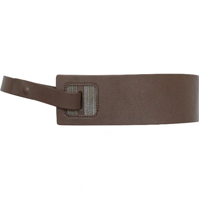 Pre-owned Fabiana Filippi Leather Belt In Brown