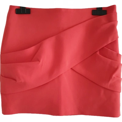 Pre-owned Maje Mini Skirt In Orange