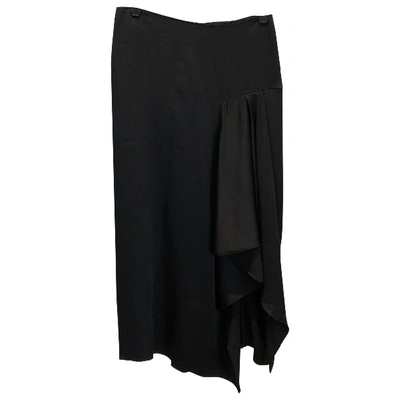 Pre-owned Theory Mid-length Skirt In Black