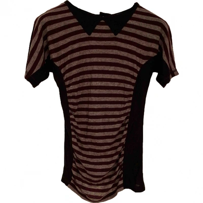 Pre-owned Sonia By Sonia Rykiel Burgundy Synthetic Top