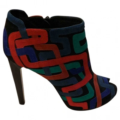 Pre-owned Pierre Hardy Open Toe Boots In Multicolour