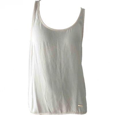 Pre-owned Dsquared2 Silk Vest In Ecru