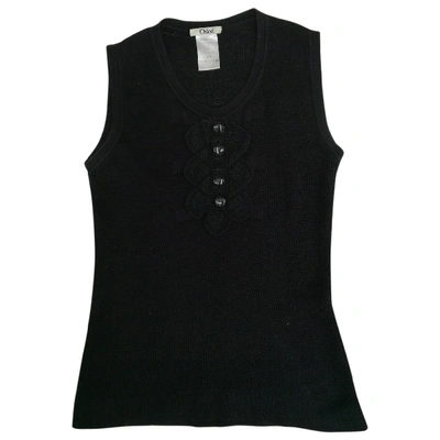 Pre-owned Chloé Vest In Black