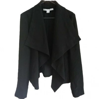 Pre-owned Diane Von Furstenberg Black Synthetic Jacket