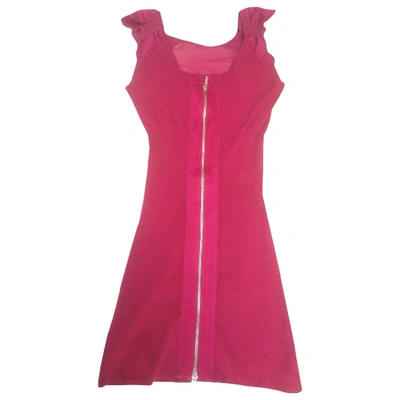 Pre-owned Karen Millen Mini Dress In Pink