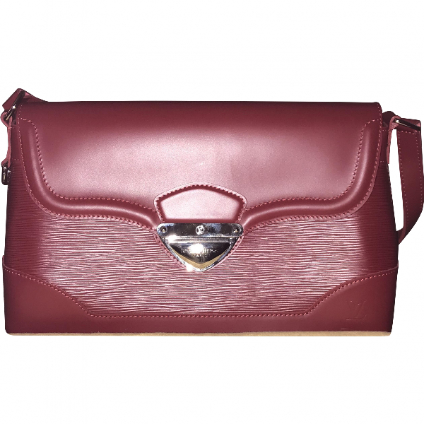 Pre-Owned Louis Vuitton Bagatelle Red Leather Handbag | ModeSens