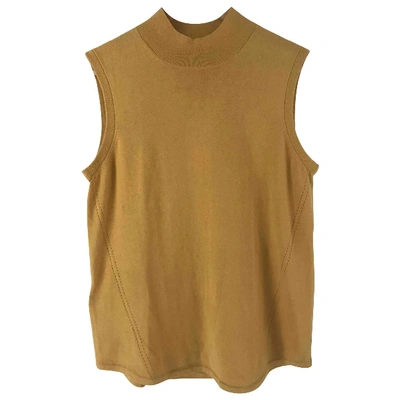 Pre-owned Comptoir Des Cotonniers Vest In Yellow