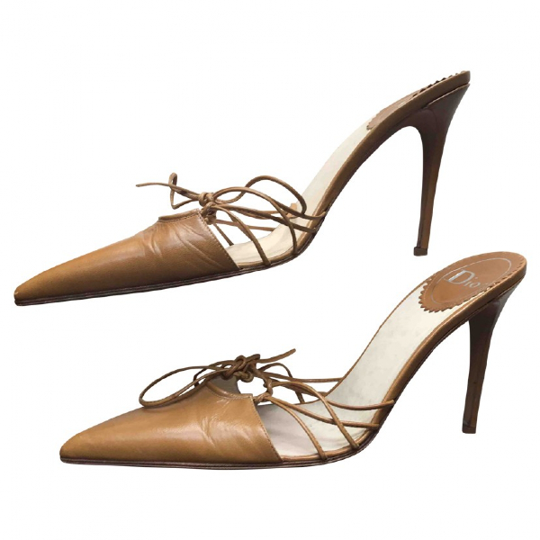 dior beige heels