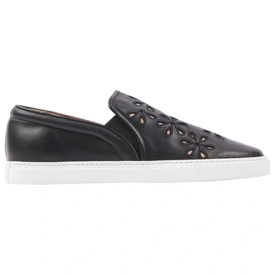 Pre-owned Tabitha Simmons Leather Trainers In Black