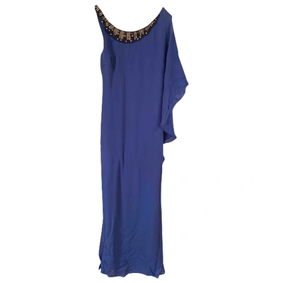 Pre-owned Bcbg Max Azria Maxi Dress In Blue