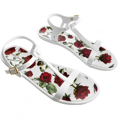 Pre-owned Dolce & Gabbana Sandals In White