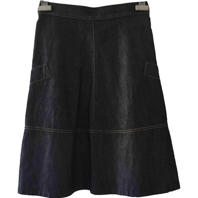 Pre-owned Marni Blue Denim - Jeans Skirt