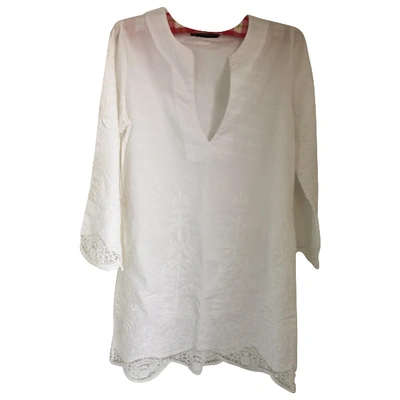 Pre-owned Vix Paula Hermanny Tunic In White