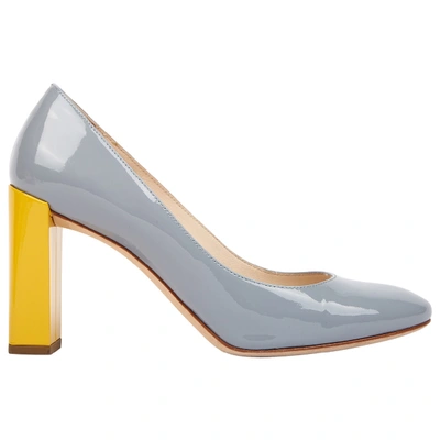 Pre-owned Fendi Patent Leather Heels In Grey