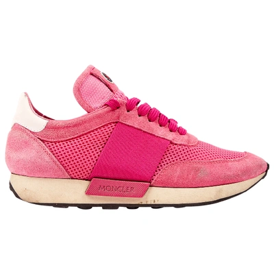 Pre-owned Moncler Trainers In Pink