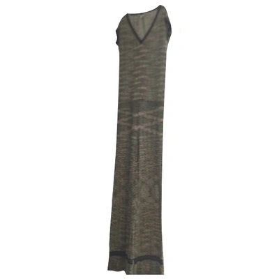 Pre-owned Jucca Maxi Dress In Green