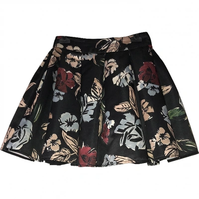 Pre-owned Mangano Mid-length Skirt In Black