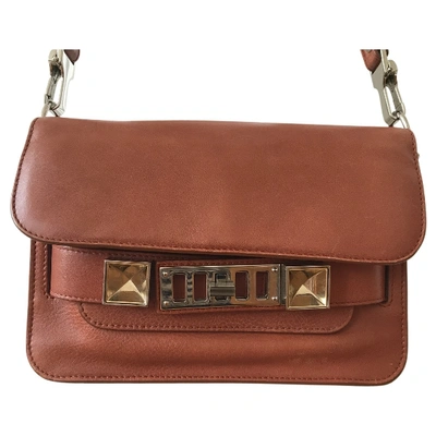 Pre-owned Proenza Schouler Ps11 Leather Crossbody Bag In Camel