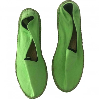 Pre-owned Manebi Cloth Espadrilles In Green