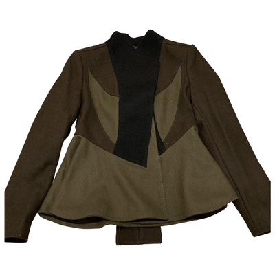 Pre-owned Givenchy Wool Jacket In Khaki