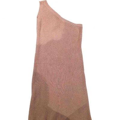 Pre-owned Ben Taverniti Unravel Project Pink Cotton Dress