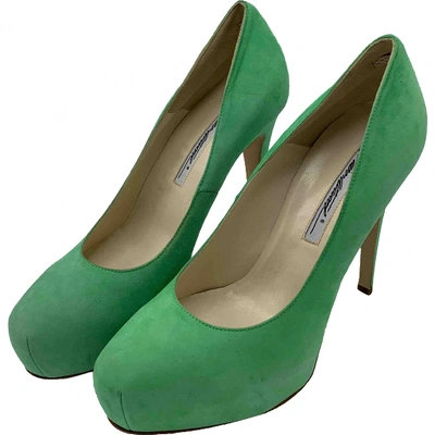 Pre-owned Brian Atwood Heels In Green