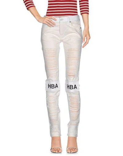 Hood By Air Denim Trousers In White