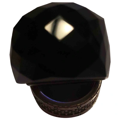Pre-owned Swarovski Nirvana Black Crystal Ring
