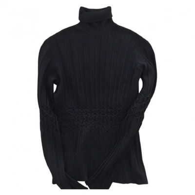 Pre-owned Versace Black Synthetic Knitwear