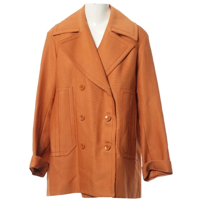 Pre-owned Nina Ricci Wool Jacket In Orange