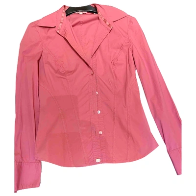Pre-owned Ted Baker Pink Cotton Top