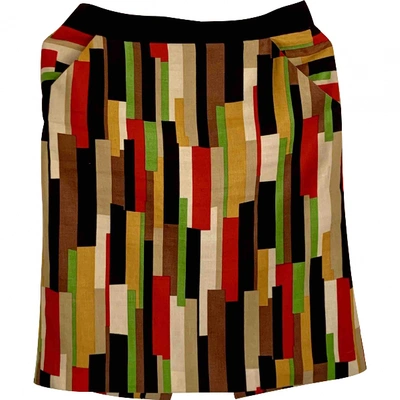 Pre-owned Milly Mini Skirt In Multicolour