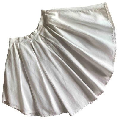 Pre-owned Band Of Outsiders Mid-length Skirt In White